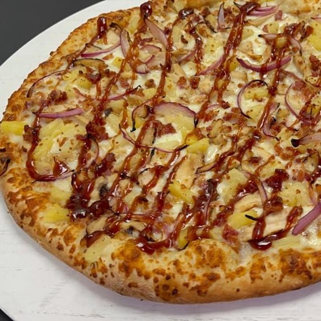 Hawaiian Chicken Pizza.